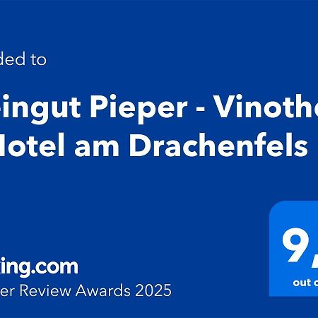 Weingut Pieper - Vinothek & Hotel Am Drachenfels Bad Honnef Екстер'єр фото